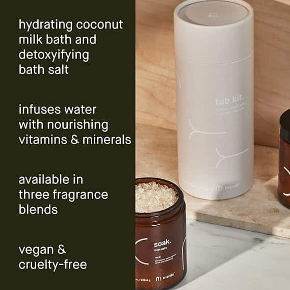 Soaking Salts and Coconut Milk Bath Set by Maude