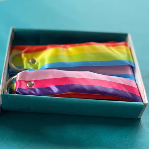 Rainbow Satin Bondage Ties